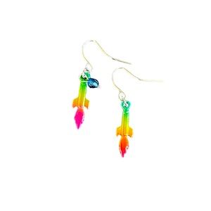 Rainbow Rocket Earrings